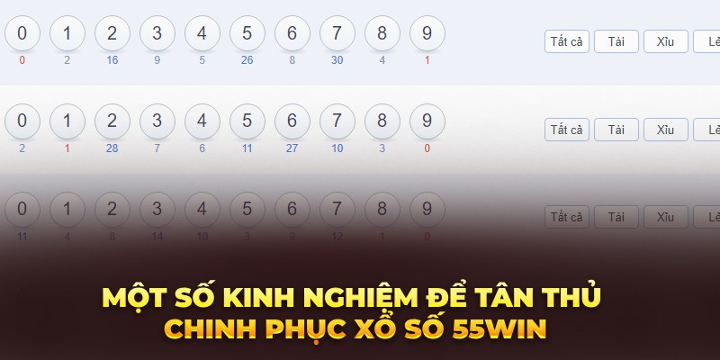 Một số kinh nghiệm để tân thủ chinh phục Xổ số Win55